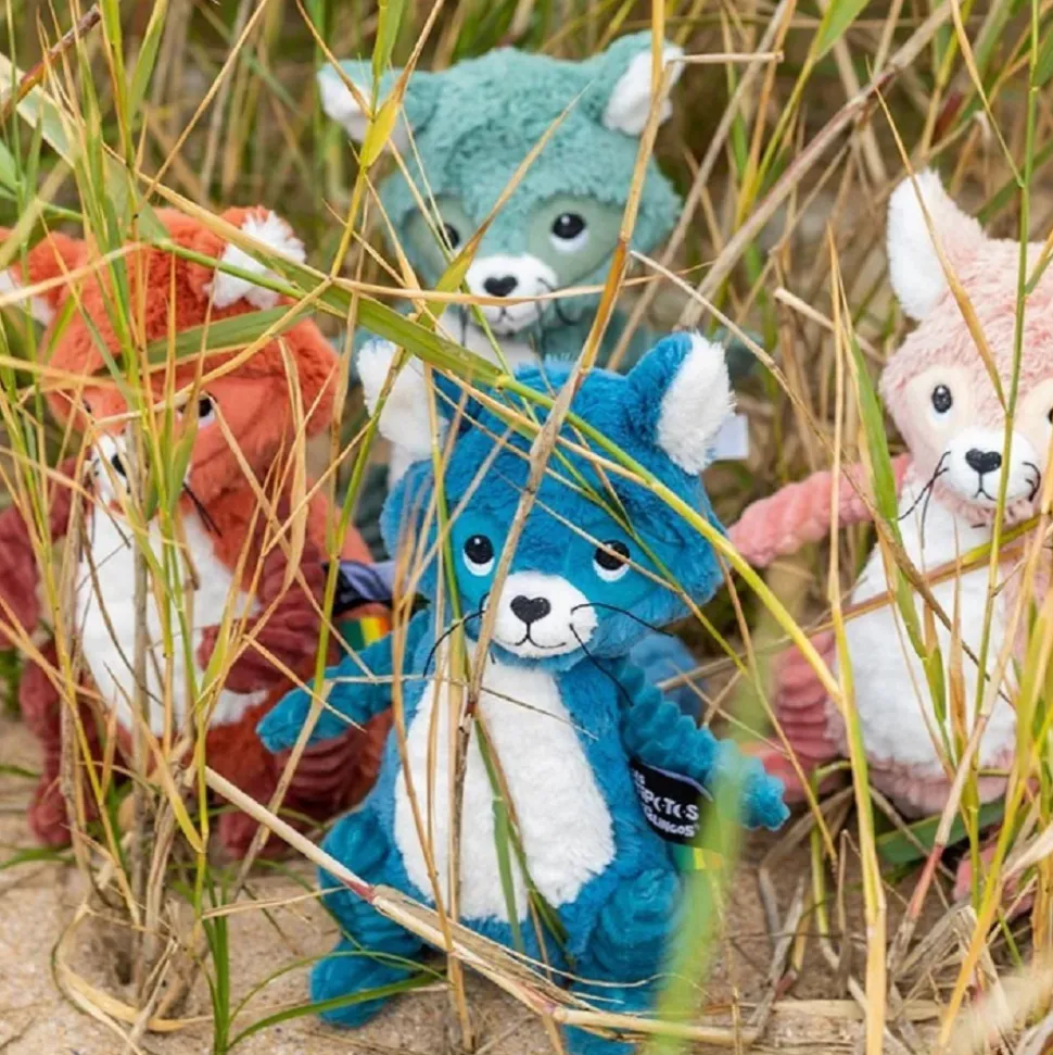 Peluche les ptipotos raton laveur netoitou terracotta