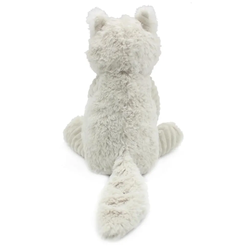 Peluche les ptipotos renard arctique maman et bébé gris clair