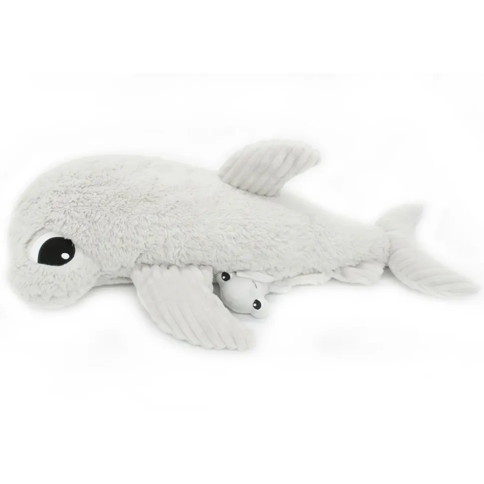 Peluche les ptipotos requin et son bébé gris