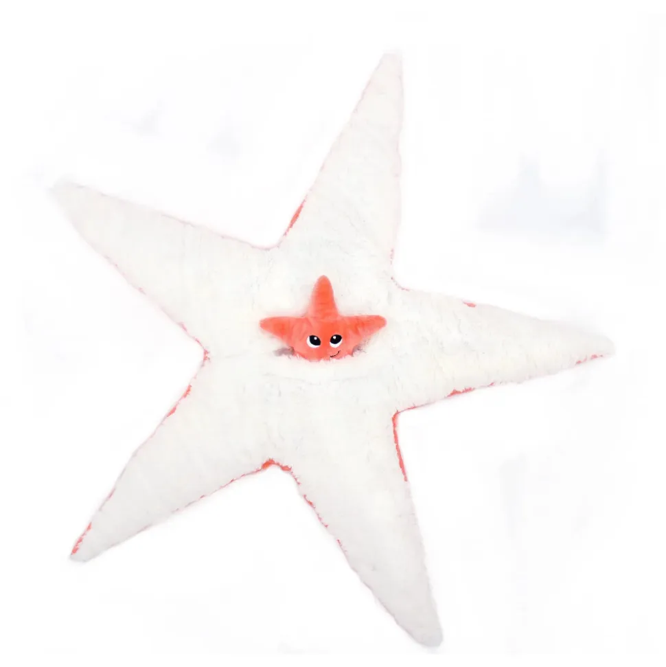 Peluche les ptipotos étoile de mer et son bébé corail
