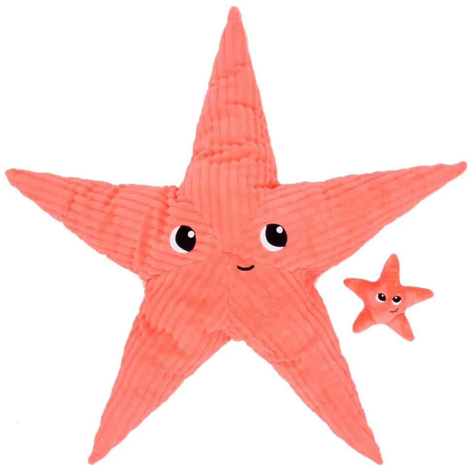 Peluche les ptipotos étoile de mer et son bébé corail