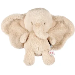 Peluche éléphant longs poils sable fanfan
