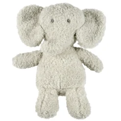 Peluche éléphant teddy bouclette 24cm gris