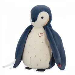 Peluche manchot enregistreuse et bruits blanc bleu