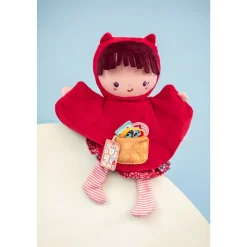 Peluche marionnette à main chaperon rouge