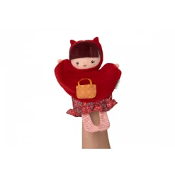 Peluche marionnette à main chaperon rouge