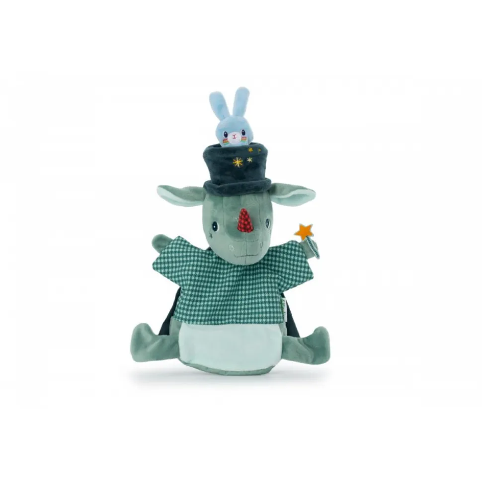 Peluche marionnette à main joe le magicien
