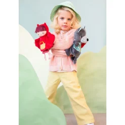 Peluche marionnette à main louis le loup