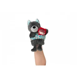 Peluche marionnette à main louis le loup