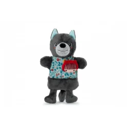 Peluche marionnette à main louis le loup