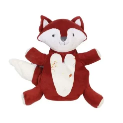Peluche marionnette renard - cache cache en foret