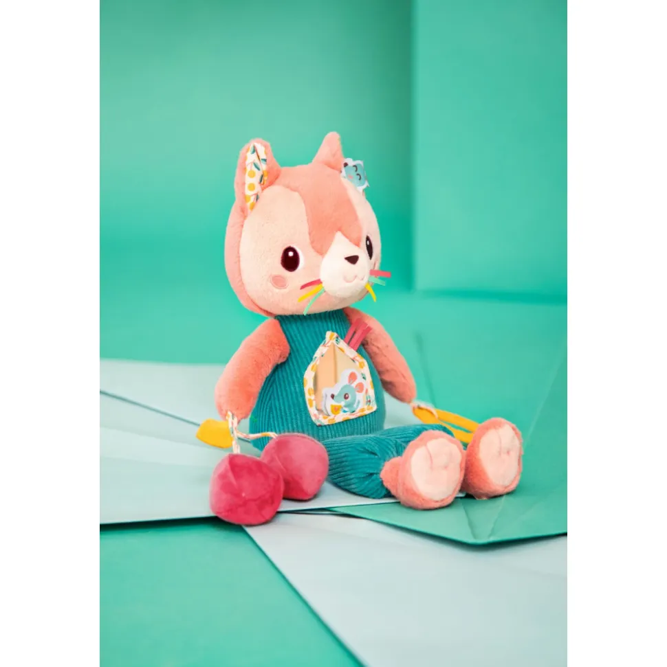 Peluche multi-activités jeanne le chat