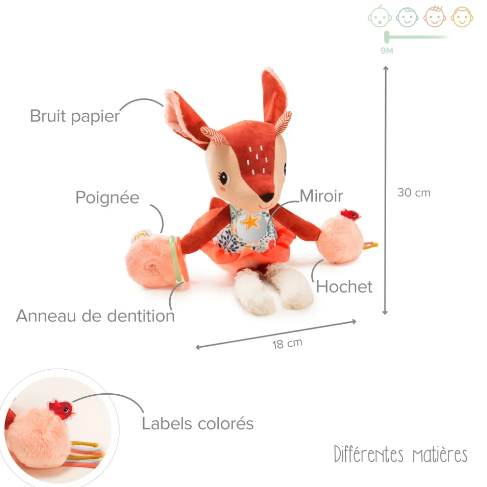 Peluche multi-activités stella