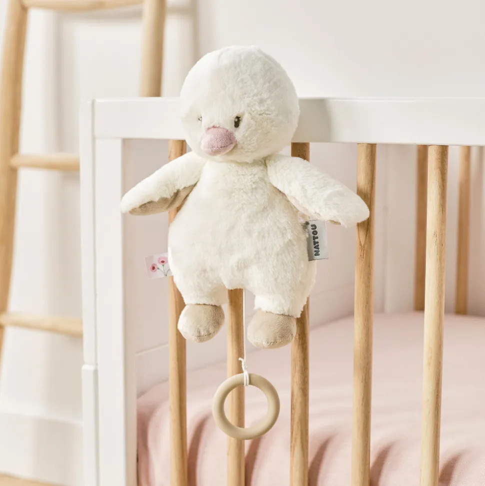 Peluche musical caneton fanfan blanc