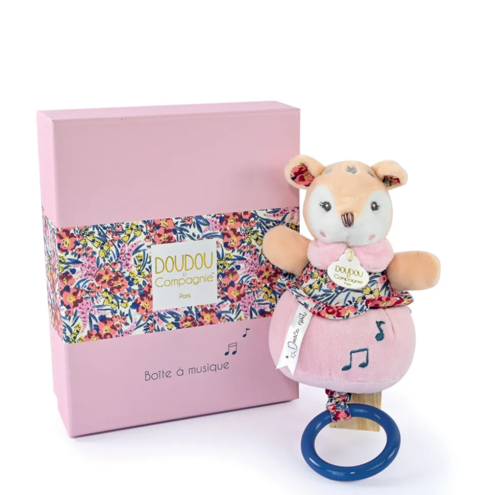 Peluche musicale boh'aime faon