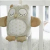 Peluche musicale bruit blanc avec détecteur de pleurs hibou