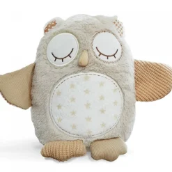 Peluche musicale bruit blanc avec détecteur de pleurs hibou