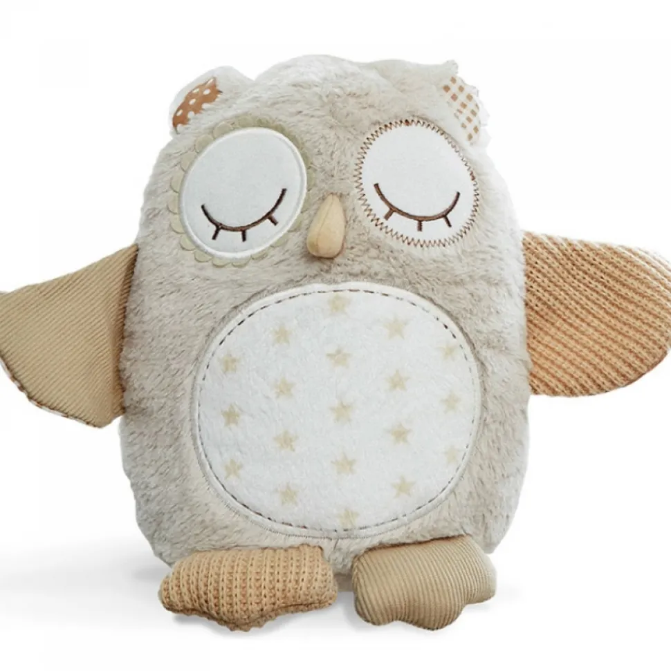 Peluche musicale bruit blanc avec détecteur de pleurs hibou