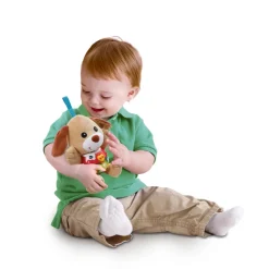 Peluche musicale chant'toutou brun