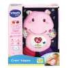 Peluche musicale croc'hippo rose