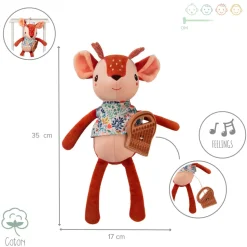 Peluche musicale eco-friendly stella le faon
