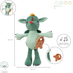 Peluche musicale eco-friendly joe le dragon