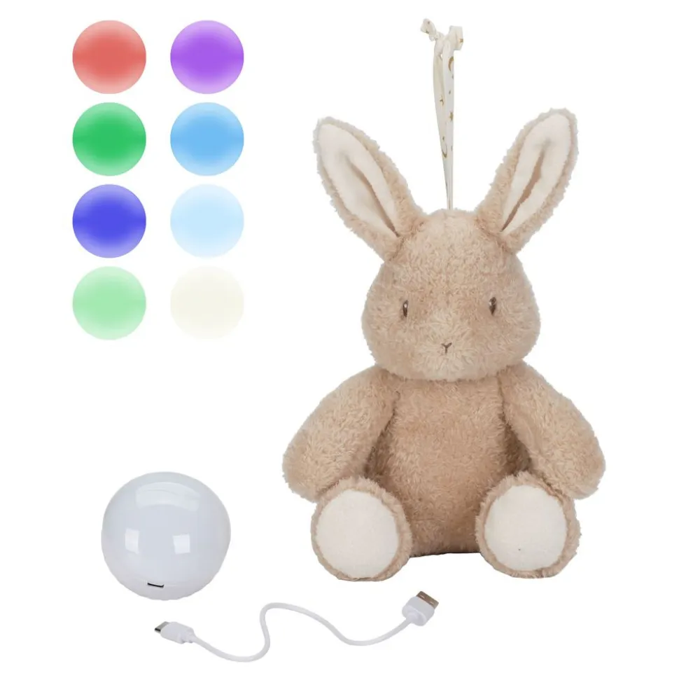 Peluche musicale et lumineuse lapin - newborn