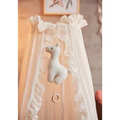 Peluche musicale lama off white