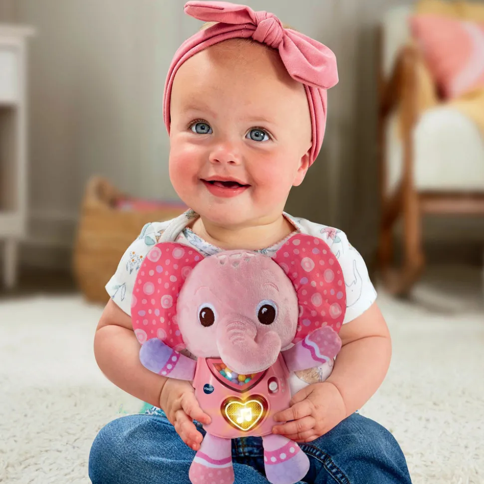 Peluche musicale lumi chant'éléphanteau