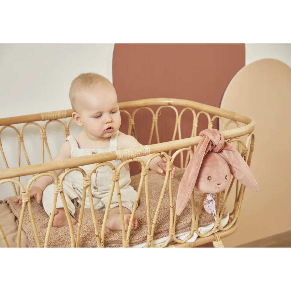 Peluche musicale nomade lapin terracotta