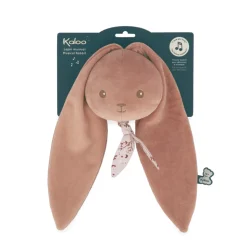 Peluche musicale nomade lapin terracotta