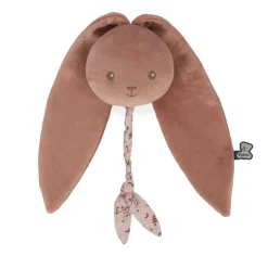 Peluche musicale nomade lapin terracotta