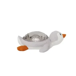 Peluche musicale à projection lumineuse pingouin tranquille