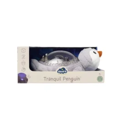 Peluche musicale à projection lumineuse pingouin tranquille