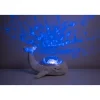 Peluche musicale à projection lumineuse baleine tranquille family blanc rechargeable