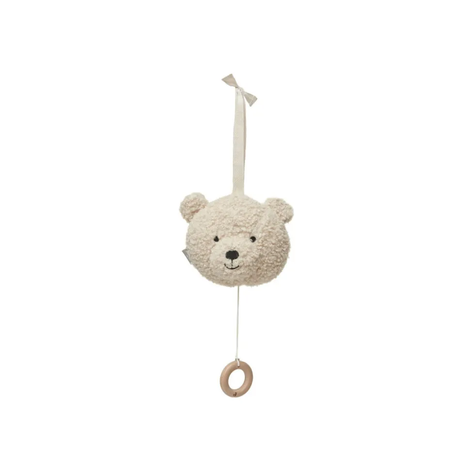 Peluche musicale teddy bear naturel