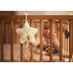 Peluche musicale étoile ivoire