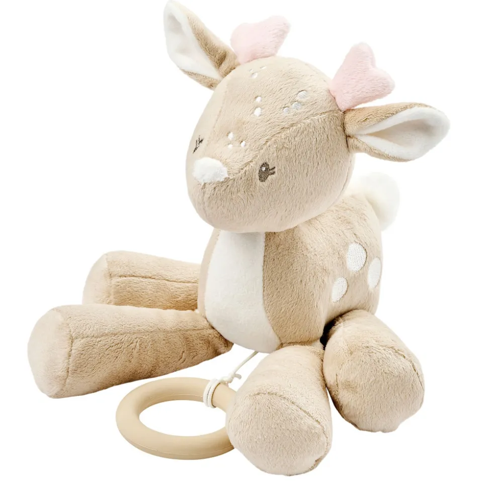 Peluche musical fanfan biche velours