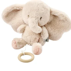 Peluche musical fanfan éléphant velours
