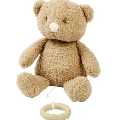 Peluche musical teddy bouclette ours caramel