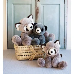 Peluche panda marron sweety mousse 25 cm