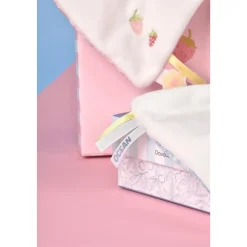 Peluche pantin lapin avec doudou 10 cm cœur océan
