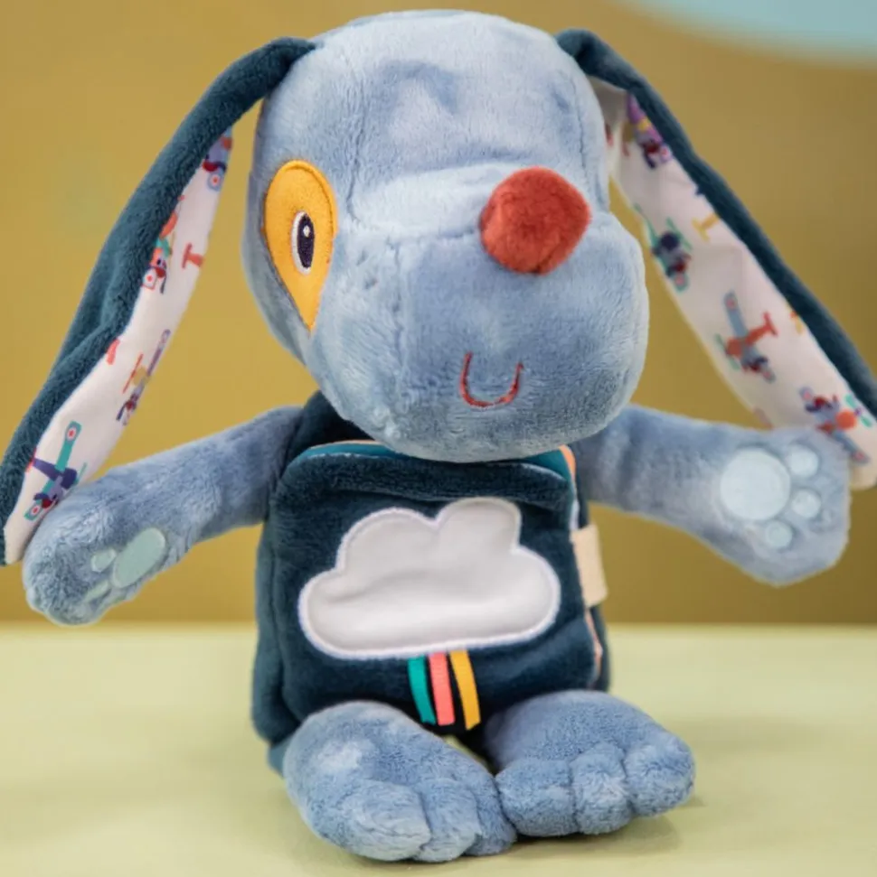 Peluche phosphorescente avec livre en tissu jules