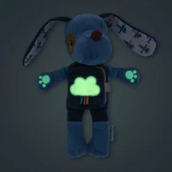 Peluche phosphorescente avec livre en tissu jules