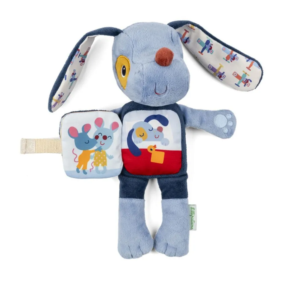 Peluche phosphorescente avec livre en tissu jules