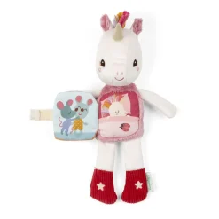Peluche phosphorescente avec livre en tissu lena