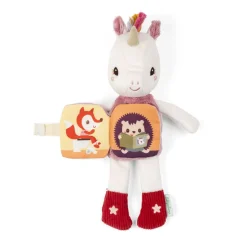 Peluche phosphorescente avec livre en tissu lena