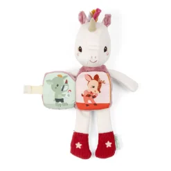 Peluche phosphorescente avec livre en tissu lena