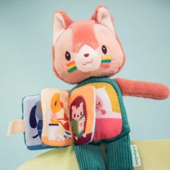Peluche phosphorescente avec livre en tissu jeanne