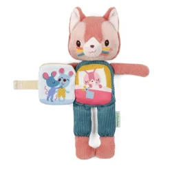 Peluche phosphorescente avec livre en tissu jeanne